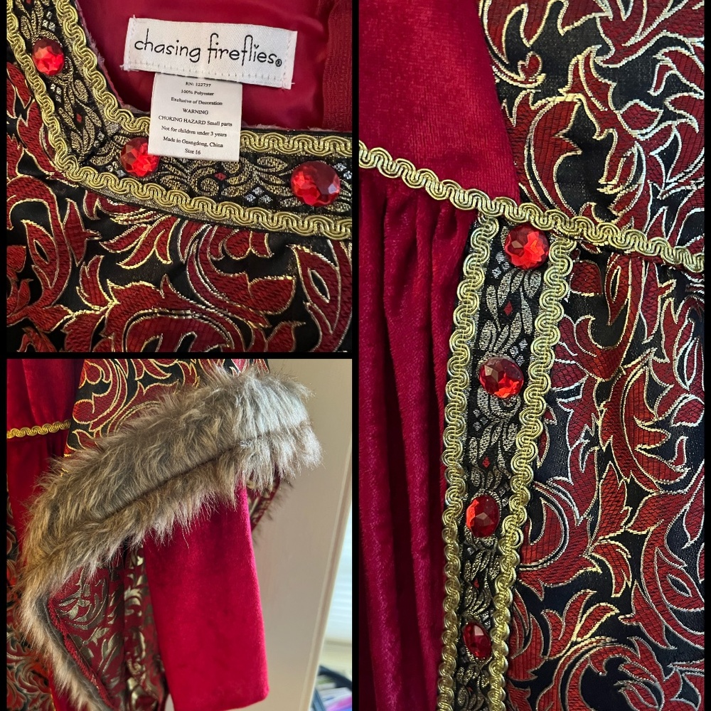 Chasing Fireflies Renaissance Lady Costume, girls sz. 16